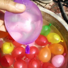 image of 500PCS WATER BALLOON FOR KID OUTDOOR PARTY GARDEN BEACH FUN (COLOURMIX) 2.00 x 1.00 x 5.00 cm