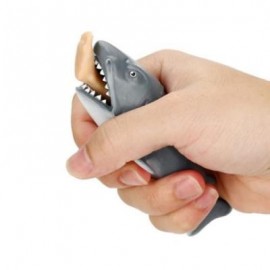 image of FUNNY TOY SHARK SQUEEZE STRESS BALL ALTERNATIVE HUMOROUS 12CM (AS THE PICTURE) 1 EAT MAN WHALE