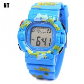 image of NT - 6011 KIDS DIGITAL WATCH DATE DAY ALARM LED LIGHT DISPLAY WRISTWATCH (LAKE BLUE) 0