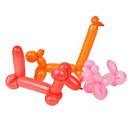image of 100PCS CHANGEABLE COLORFUL DIY STRIP BALLOON TOY (COLORMIX) -