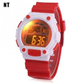 image of NT - 1633 KIDS DIGITAL WATCH DATE DAY ALARM LED LIGHT DISPLAY WRISTWATCH (RED) 0