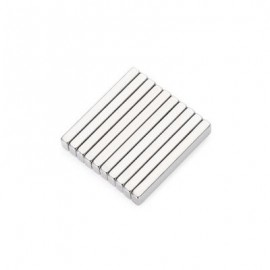 image of 10PCS 30 X 5 X 3MM N52 STRONG NDFEB SQUARE MAGNET BIRTHDAY DIY INTELLIGENT GIFT (SILVER) -