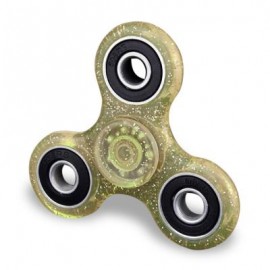 image of EDC FOCUS TOY FINGER GYRO STRESS RELIEF PLASTIC FIDGET SPINNER (YELLOW) -