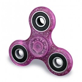 image of EDC FOCUS TOY FINGER GYRO STRESS RELIEF PLASTIC FIDGET SPINNER (AMETHYST) -