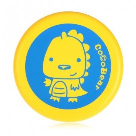image of SOFT SAFE PU PRINTED FLYING DISC OUTDOOR SPORTS TOY FOR KIDS (YELLOW) -