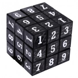 image of 3 X 3 X 3 SMALL ARABIC NUMBERS BRAIN TEASER IQ CUBE PUZZLE TOY 5.50 x 5.50 x 5.50 cm