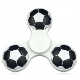 image of FIDDLE TOY SOCCER PATTERN FINGER GYRO FIDGET SPINNER (WHITE) -