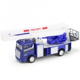 image of XIONGFENGDA KIDS ALLOY 1:60 SCALE SIMULATION FIRE TRUCK MODEL TOY CHRISTMAS GIFT (COLORMIX) -