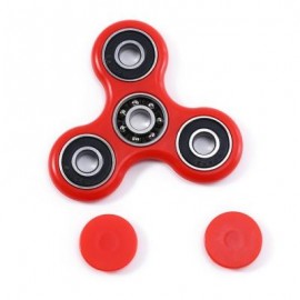 image of HAND SPINNER EDC FINGER TOY FOR ADHD AUTISM LEARNING (RED) 7.50 x 7.50 x 1.00 cm