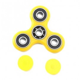 image of HAND SPINNER EDC FINGER TOY FOR ADHD AUTISM LEARNING (YELLOW) 7.50 x 7.50 x 1.00 cm