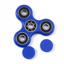 image of HAND SPINNER EDC FINGER TOY FOR ADHD AUTISM LEARNING (BLUE) 7.50 x 7.50 x 1.00 cm