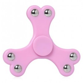 image of PLASTIC EDC FIDGET TOY FINGERTIP TRI-SPINNER (PINK) 8.3*8.3*1.3CM