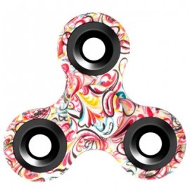 image of STRESS RELIEF TOY TRIANGLE PATTERNED FIDGET SPINNER (COLORMIX) -