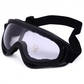 image of ROBESBON NON-POLARIZED SPORTS RUNNING OUTDOOR CYCLING MOTOCROSS GOGGLES UV400 PROTECTION SUNGLASSES (TRANSPARENT) -