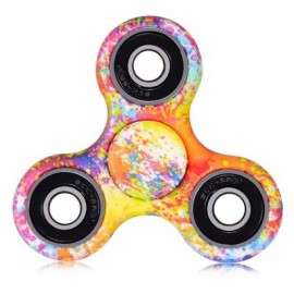 image of WATERCOLOUR TRILATERAL PATTERN ABS HAND SPINNER FINGER TOY (COLORMIX) -