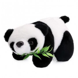 image of 18CM STUFFED CUTE MINI SIMULATION PANDA PLUSH DOLL TOY BIRTHDAY CHRISTMAS GIFT FOR BABY (WHITE AND BLACK) -