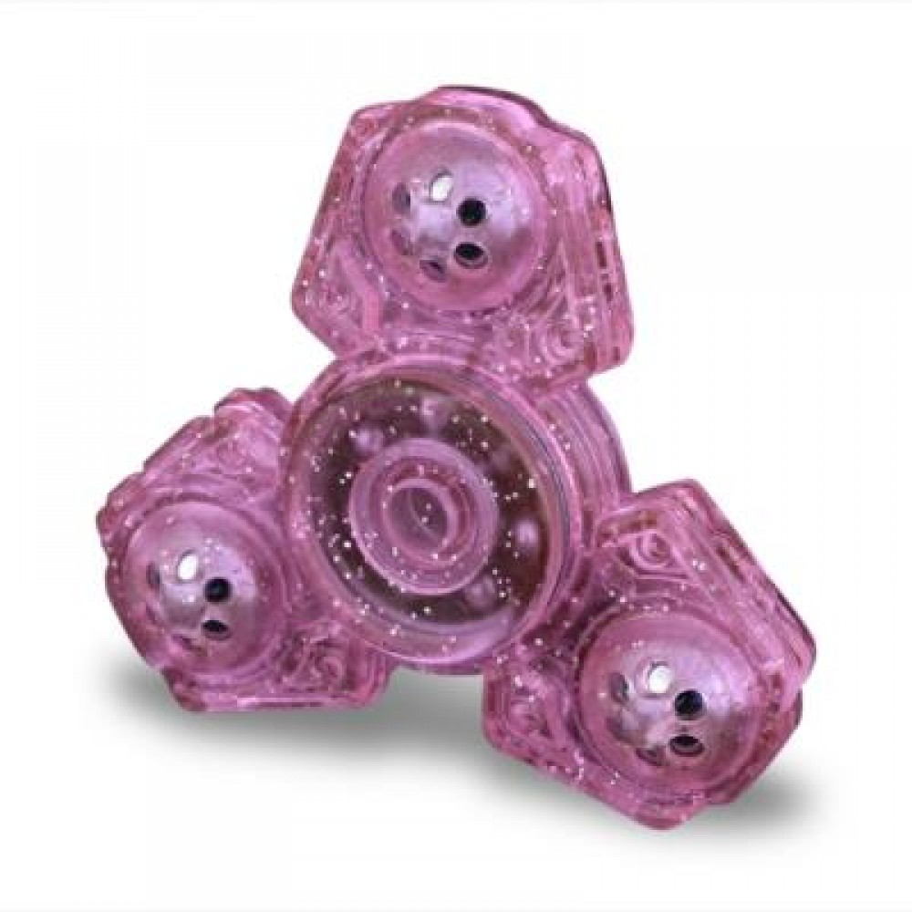 FINGER GYRO PLASTIC FIDGET TOY EDC HAND SPINNER (PINK) - FINGER GYRO PLASTIC FIDGET TOY EDC HAND SPINNER (PINK) -
