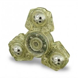 image of FINGER GYRO PLASTIC FIDGET TOY EDC HAND SPINNER (YELLOW GREEN) -