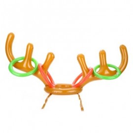 image of INFLATABLE ANTLER RING THROWING TOY COLORFUL SPORTS GAME CHRISTMAS GIFT (COLORMIX) -
