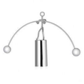 image of DYNAMIC BALANCING WEIGHTLIFTING IRON MAN PENDULUM METAL PHYSICAL DESKTOP TOY (SILVER) -