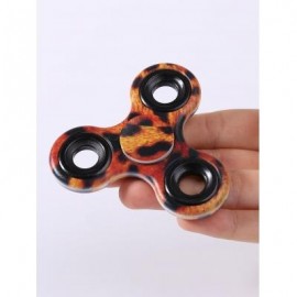 image of STRESS RELIEF FIDDLE TOY CAMOUFLAGE FINGER SPINNER (LEOPARD) -