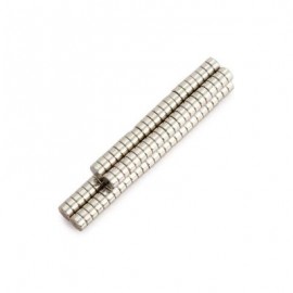 image of 100PCS 4 X 4 X 2MM N38 STRONG NDFEB ROUND MAGNET BIRTHDAY DIY INTELLIGENT GIFT (SILVER) -