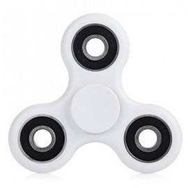 image of ABS PLASTIC ADHD FIDGET SPINNER STRESS RELIEVER TOY RELAXATION GIFT (WHITE) -