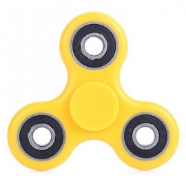 image of ABS PLASTIC ADHD FIDGET SPINNER STRESS RELIEVER TOY RELAXATION GIFT (YELLOW) -