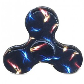 image of LIGHTNING PRINT FINGER GYRO STRESS RELIEF TOY FIDGET HAND SPINNER -