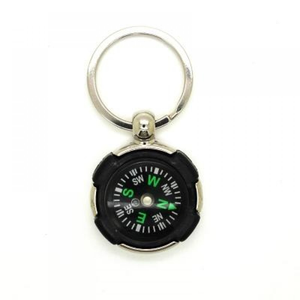 CREATIVE TYRE STYLE COMPASS KEY CHAIN (BLACK) 0 CREATIVE TYRE STYLE COMPASS KEY CHAIN (BLACK) 0
