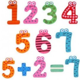 image of WOODEN ALPHABET FRIDGE MAGNET CHILD EDUCATIONAL TOY (COLOUR) 0