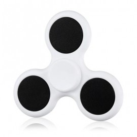 image of TRI-BLADE ABS EDC FIDGET SPINNER FOCUS TOY ADHD ANXIETY STRESS RELIEF (WHITE) -