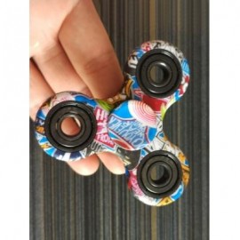 image of PATRIOTIC HEART STRESS RELIEVER FOCUS TOY FIDGET SPINNER (BLUE) -