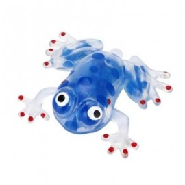 image of NOVELTY 6CM BEAD STRESS BALL STICKY SQUEEZE FROGS SQUEEZING STRESS RELIEF TOY 4 COLORS (BLUE) 0