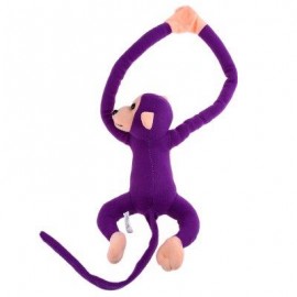 image of LONG ARM HANGING MONKEY PLUSH TOY STUFFED ANIMAL DOLL (PURPLE) 18.00 x 33.00 x 9.00 cm