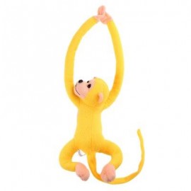 image of LONG ARM HANGING MONKEY PLUSH TOY STUFFED ANIMAL DOLL (YELLOW) 18.00 x 33.00 x 9.00 cm