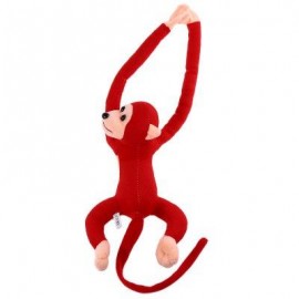 image of LONG ARM HANGING MONKEY PLUSH TOY STUFFED ANIMAL DOLL (DARK RED) 18.00 x 33.00 x 9.00 cm