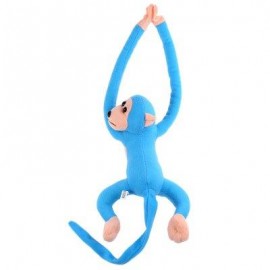 image of LONG ARM HANGING MONKEY PLUSH TOY STUFFED ANIMAL DOLL (LAKE BLUE) 18.00 x 33.00 x 9.00 cm