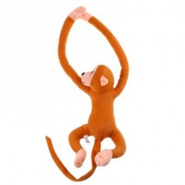 image of LONG ARM HANGING MONKEY PLUSH TOY STUFFED ANIMAL DOLL (LIGHT COFFEE) 18.00 x 33.00 x 9.00 cm