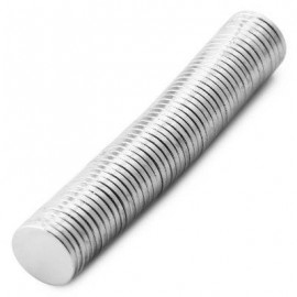image of 50PCS 8 X 1MM N38 STRONG NDFEB ROUND MAGNET BIRTHDAY DIY INTELLIGENT GIFT (SILVER) -