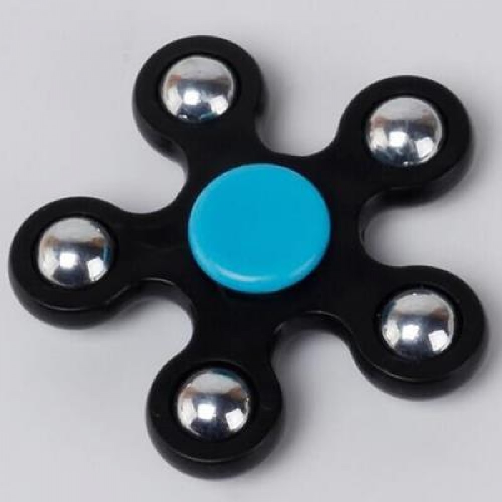 STRESS RELIEF TOY BALL BEARING FIDGET SPINNER (BLACK) - STRESS RELIEF TOY BALL BEARING FIDGET SPINNER (BLACK) -