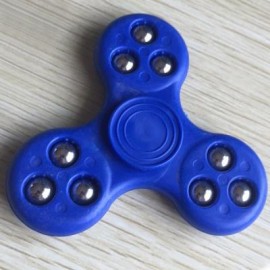 image of 9 BEADS FINGERTIP STRESS RELIEF TOY FINGER GYRO SPINNER (BLUE) -