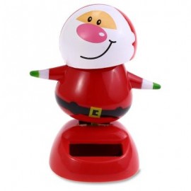 image of SMILING MAN FIGURE SOLAR SWING ORNAMENTATION GREEN ENERGY DECOR FOR FAMILY (RED) -