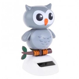 image of SOLAR ENERGY SHAKING OWL HOUSE DECORATION CHRISTMAS GIFT (COLORMIX) -
