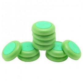 image of 10PCS SOFT DISC BULLET REFILL BLASTER TOY GUN DART (APPLE GREEN) -