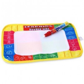 image of CP1366 29 X 19CM DOODLE DRAWING MAT + MAGIC PEN CHILDREN EDUCATIONAL TOY (COLORMIX) -