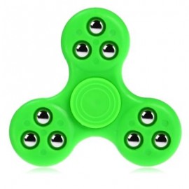 image of GYRO STRESS RELIEVER PRESSURE REDUCING TOY WITH NINE BEAD DECOR FOR OFFICE WORKER (GREEN) -