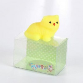 image of MINI CARTOON BEAR TPR ANIMAL SQUISHY TOY STRESS RELIEF PRODUCT DECORATION GIFT (YELLOW) -