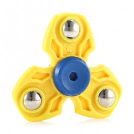 image of ABS DURABLE GYRO STRESS RELIEVER PRESSURE REDUCING TOY FOR OFFICE WORKER (YELLOW) -