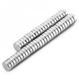 image of 50PCS 3 X 1MM N38 STRONG NDFEB ROUND MAGNET BIRTHDAY DIY INTELLIGENT GIFT (SILVER) -